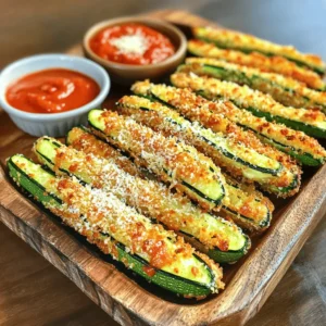 To make Parmesan crusted zucchini fries, gather these ingredients: - 2 medium zucchinis - 1 cup breadcrumbs (preferably panko for extra crunch) - 1/2 cup grated Parmesan cheese - 1 teaspoon garlic powder - 1 teaspoon onion powder - 1 teaspoon dried oregano - Salt and pepper to taste - 2 large eggs - 1 tablespoon Dijon mustard - Olive oil spray When measuring ingredients, use dry measuring cups for solids. For liquids, use a liquid measuring cup. Make sure to level off any dry ingredients for accuracy. For spices, a teaspoon or tablespoon should be filled to the brim. This helps ensure you get the right flavor every time. If you need substitutes, here are some ideas: - Instead of Parmesan cheese, try Asiago or Pecorino. - If you don’t have panko, regular breadcrumbs work too. - For eggs, use a flaxseed meal mixture (1 tablespoon of flaxseed meal + 2.5 tablespoons of water). - If you want a twist, add a pinch of cayenne pepper for heat. These swaps can keep the recipe tasty while fitting your needs. Start by washing the zucchinis. This step ensures they are clean and fresh. Trim off both ends. Cut the zucchinis into fry shapes, about 1/2 inch thick. The size helps them cook evenly. You want them to be crisp and golden. In a shallow bowl, mix breadcrumbs and grated Parmesan cheese. I prefer panko for extra crunch. Add garlic powder, onion powder, dried oregano, salt, and pepper. Stir until everything is well combined. This mix gives the fries flavor and texture. In another bowl, whisk together eggs and Dijon mustard. This mixture helps the breading stick. Dip each zucchini fry into the egg mix first. Let any excess drip off. Then coat it in the breadcrumb mixture. Press gently to help it stick well. Place the coated fries on a baking sheet lined with parchment paper. Make sure they are in a single layer. Lightly spray them with olive oil. This helps them crisp up in the oven. Set your oven to 425°F (220°C). Bake the fries for 20-25 minutes. Flip them halfway through to ensure even cooking. They should turn golden brown and crispy. After baking, let them cool for a couple of minutes before serving. To get your zucchini fries crispy, use panko breadcrumbs. They add great crunch. Make sure to coat each fry well in the breadcrumbs. Press gently to help them stick. A light spray of olive oil helps too. Flip the fries halfway through baking for even crispiness. Bake them until golden brown, about 20-25 minutes. These fries taste best fresh from the oven. Serve them on a platter with marinara sauce or garlic aioli. A sprinkle of extra Parmesan cheese on top makes them look fancy. You can also serve them alongside a fresh salad for a light meal. Pair with drinks like lemonade or iced tea for a fun snack time. You can prep the fries ahead of time. After coating them, place the fries on a baking sheet and cover with plastic wrap. Put them in the fridge for up to two hours. When ready to cook, just bake as usual. This way, you save time and still enjoy crispy fries! {{image_2}} You can switch up the cheese in this recipe. Try using mozzarella for a gooey texture. Feta adds a tangy kick, while cheddar brings a sharp flavor. Each cheese gives a unique taste to your fries. Mix and match to find your favorite! Spices can change the flavor of your zucchini fries. Add paprika for a smoky taste. Italian seasoning works great for a classic touch. If you love heat, sprinkle in some cayenne pepper. Fresh herbs like basil or parsley can brighten up the dish. Get creative and tailor the flavors to your liking. Want to try a different cooking method? An air fryer is a quick option. Set it to 400°F and cook for about 15 minutes. Flip halfway for even crispiness. You can also fry these zucchini fries in oil. Heat about an inch of oil in a pan, then fry until golden brown. Both methods yield delicious results. To keep your leftover zucchini fries fresh, let them cool first. Place them in an airtight container. Store them in the fridge. They should stay good for about three days. If you want to keep them longer, consider freezing them instead. When you're ready to enjoy your leftovers, preheat your oven to 400°F (200°C). Place the zucchini fries on a baking sheet. Bake for about 10 minutes until they are hot and crispy. You can also use an air fryer to reheat them. Set it to 375°F (190°C) and cook for about 5 minutes. To freeze the zucchini fries, first, let them cool completely. Arrange them on a baking sheet in a single layer. Freeze them for about an hour until solid. Then, transfer the fries to a freezer-safe bag. They can stay in the freezer for up to three months. When you want to eat them, bake them straight from the freezer without thawing. Enjoy! Yes, you can make these zucchini fries gluten-free. Simply swap the breadcrumbs with gluten-free panko or crushed gluten-free crackers. This change will give you the same nice crunch. Always check the labels to ensure all ingredients are gluten-free. To keep your fries crispy, make sure to follow these steps: - Slice the zucchinis evenly to ensure they cook at the same rate. - After cutting, pat them dry with paper towels. This removes extra moisture. - Use enough olive oil spray to help the coating crisp up. - Bake at the right temperature, 425°F (220°C), for the perfect crunch. These fries taste great with many dips. Here are some ideas: - Marinara sauce for a classic Italian twist. - Garlic aioli for a creamy and garlicky flavor. - Ranch dressing for a cool and tangy dip. You can even sprinkle extra Parmesan on top for a nice finish. - Do I need to peel the zucchinis? No, you do not need to peel the zucchinis. The skin adds texture and color. Plus, it has nutrients too. Just wash them well before slicing. Enjoy the added crunch! This article covered how to make crispy zucchini fries from start to finish. We reviewed key ingredients, simple measurements, and helpful substitutions. You learned step-by-step instructions, plus tips for perfect fries. The variations give room for creativity, while storage methods help keep your leftovers fresh. Zucchini fries are easy, tasty, and a great way to enjoy veggies. Try these methods for a delicious snack that fits your needs. Enjoy experimenting with flavors and have fun cooking!