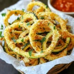 To make Crispy Parmesan Zoodle Fries, you will need: - 2 medium zucchinis - 1 cup grated Parmesan cheese - 1/2 cup almond flour (or breadcrumbs) - 1 teaspoon garlic powder - 1 teaspoon onion powder - 1/2 teaspoon paprika - 1/2 teaspoon salt - 1/4 teaspoon black pepper - 1 tablespoon fresh parsley, chopped (for garnish) - Olive oil spray If you want to switch things up, here are some ideas: - Use regular flour instead of almond flour. - Swap Parmesan for nutritional yeast for a vegan option. - Try different spices, like Italian seasoning or cayenne pepper. - Use coconut flour if you prefer a gluten-free choice. These swaps can change the taste and texture of the fries. Choosing good zucchinis can make a big difference. Here are some tips: - Look for zucchinis that are firm and smooth. - Avoid zucchinis with wrinkles or soft spots. - Choose smaller zucchinis for a sweeter flavor. - Check the color; a vibrant green means freshness. Fresh zucchinis will enhance your zoodle fries and make them even tastier! First, set your oven to 425°F (220°C). This high heat helps the fries get crispy. While the oven heats up, line your baking sheet with parchment paper. This step keeps the fries from sticking. It also makes cleanup easy. Now, it’s time to make zoodles. If you have a spiralizer, use it to create long noodles from the zucchinis. Don’t worry if you don’t have one. A vegetable peeler works well too. Just peel the zucchini into thin strips. You can also use a julienne peeler for a fun twist. Moisture is the enemy of crispy fries. To get rid of it, take the zoodles and place them in a clean kitchen towel. Squeeze out as much water as you can. You want them to be as dry as possible. This step is super important for getting that perfect crispiness. To make your zoodle fries crispy, you must remove moisture. After spiralizing the zucchinis, use a clean kitchen towel. Squeeze the zoodles tightly to get rid of excess water. This step is key. A dry zoodle fries better. When baking, spread zoodles in a single layer on the tray. If they overlap, they will steam instead of crisp. While Parmesan adds great flavor, you can mix things up. Try adding different spices. For a kick, use cayenne pepper or chili powder. You can also experiment with Italian herbs, like oregano or basil. For a cheesy twist, add a bit of mozzarella or cheddar to the Parmesan mix. Don't forget to taste and adjust spices to your liking! For a fun presentation, serve zoodle fries in a small basket. Line it with parchment paper for a rustic look. Pair the fries with a tasty dipping sauce. Marinara sauce or garlic aioli works well. You can also sprinkle fresh parsley on top for color. This not only looks good but adds a fresh taste, too! {{image_2}} If you need a vegan twist on crispy zoodle fries, you can replace Parmesan. Nutritional yeast adds a cheesy flavor without dairy. Try using vegan cheese shreds that melt well. Look for options made from nuts or soy. Both choices keep the fries tasty while being dairy-free. Feel free to get creative with seasonings! Instead of garlic and onion powder, use smoked paprika for a smoky taste. Italian seasoning adds nice herbs like oregano and basil. For a spicy kick, sprinkle in cayenne pepper or chili powder. Mix and match to find your perfect flavor! Want to make these fries more filling? Add other veggies like carrots or bell peppers for color and taste. You can also mix in cooked protein like diced chicken or tofu. This change makes the fries a complete meal and keeps them fun and crunchy! To keep your zoodle fries fresh, place them in an airtight container. If you have any leftover fries, let them cool completely first. Then, store them in the fridge for up to 2 days. This helps keep their flavor and texture intact. When you want to eat your leftover zoodle fries, reheating them properly is key. Preheat your oven to 350°F (175°C). Place the fries on a baking sheet lined with parchment paper. Bake for about 10 minutes. This will help restore their crispiness. Avoid using the microwave, as it can make them soggy. If you want to save your zoodle fries for later, freezing is a great option. First, let the fries cool completely. Then, spread them in a single layer on a baking sheet. Freeze them for about an hour. Once frozen, transfer the fries to a freezer-safe bag or container. They can stay good for up to 2 months. When ready to enjoy, bake them from frozen at 425°F (220°C) for about 20-25 minutes. Zoodles are zucchini noodles. They are a fun, low-carb pasta alternative. To make zoodles, take medium zucchinis and use a spiralizer. You can also use a vegetable peeler or julienne peeler for long strips. Slice the zucchini into noodles, then squeeze out excess water using a clean towel. This step is key for crispy fries. Yes, you can! Air fryers are great for making zoodle fries crispy. Preheat your air fryer to 400°F. Follow the same steps for coating your zoodles. Place them in the air fryer basket in a single layer. Cook for about 10-15 minutes, shaking the basket halfway through. Keep an eye on them for the perfect crunch! Absolutely! Zoodle fries are naturally gluten-free since they are made with zucchini. If you use almond flour instead of breadcrumbs, they stay gluten-free. Always check your almond flour brand to ensure it is certified gluten-free if you have allergies. To keep your zoodle fries crispy, moisture control is key. After spiralizing, squeeze out the water. Use a light spray of olive oil before baking. Bake them at a high temperature, flipping halfway through for even cooking. This ensures a golden, crispy texture! Zoodle fries pair well with many dips. Marinara sauce offers a classic touch. Garlic aioli adds a creamy twist. You can also try ranch or spicy ketchup for a fun twist. Serve them in a basket or on a plate lined with parchment for a nice look! We covered a lot about zoodle fries, from ingredients to cooking tips. You learned how to choose fresh zucchinis, create zoodles, and achieve crispiness. We also explored flavor options and ways to make the dish heartier. With proper storage and reheating, your zoodle fries will stay tasty. Embrace these ideas to make zoodle fries your next meal! Enjoy your cooking and let it spark your creativity.