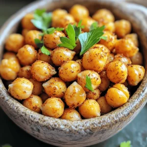 - 1 can (15 oz) chickpeas, drained and rinsed - 1 tablespoon olive oil - 1 teaspoon garlic powder - 1 teaspoon smoked paprika - ½ teaspoon ground cumin - ½ teaspoon salt - ¼ teaspoon black pepper - Optional: pinch of cayenne pepper for heat Crispy air fryer chickpeas start with just a few simple ingredients. First, you need one can of chickpeas. Rinse and drain them well. This step removes the canning liquid, which can make them soggy. Next, you'll use olive oil. It helps the spices stick and gives flavor. The seasonings are key. Garlic powder adds depth, while smoked paprika gives a nice smokiness. Ground cumin brings warmth, and salt enhances all flavors. Don't forget black pepper for a little bite! If you like heat, add cayenne pepper. Just a pinch will do. This optional ingredient adds a spicy kick to the mix. These ingredients work together to create a snack that is crunchy and full of flavor. Preparation is simple and quick, making this a great choice for busy days or movie nights. First, you need to preheat your air fryer to 400°F (200°C). This step takes about five minutes. Preheating is important because it ensures even cooking. It helps the chickpeas turn crispy and golden brown. Next, rinse one can of chickpeas and drain them well. Pat them dry with a clean towel. This step removes moisture. Removing moisture is key for getting them crispy! In a mixing bowl, combine the dried chickpeas with one tablespoon of olive oil. Add one teaspoon of garlic powder, one teaspoon of smoked paprika, half a teaspoon of ground cumin, half a teaspoon of salt, and a quarter teaspoon of black pepper. If you like heat, add a pinch of cayenne pepper too. Toss everything until the chickpeas are well coated. Now, place the seasoned chickpeas in the air fryer basket. Make sure they are in a single layer. Do not overcrowd the basket. This helps them cook evenly. Cook the chickpeas for 15 to 20 minutes. Shake the basket halfway through to ensure good cooking. Keep an eye on them. Air fryer times can vary based on the model. Once they are golden brown and crispy, remove the basket. Let them cool for a couple of minutes. They will crisp up more as they cool. Taste them and adjust the seasoning if needed. Add a bit more salt or spices based on your taste. To get crispy air fryer chickpeas, start with dry chickpeas. After rinsing, pat them dry with a clean kitchen towel. Removing moisture is key. If the chickpeas stay wet, they will steam instead of crisp. Preheat your air fryer to 400°F (200°C) for about five minutes. This helps cook them evenly. Cook for 15 to 20 minutes. Shake the basket halfway through to ensure they crisp up all over. Air fryers can vary, so keep an eye on them. You can change the flavor of your chickpeas easily. Try different spices to suit your taste. Garlic powder and smoked paprika work well together. Feel free to add more salt or pepper. If you like heat, add a pinch of cayenne pepper. This will give them a nice kick. Always taste before serving. This way, you can adjust the seasoning as needed. For a great presentation, serve your chickpeas in a small bowl. Add some fresh herbs like parsley or cilantro for color. They look nice and taste even better! You can enjoy them as a snack or toss them into salads and grain bowls. The crunch adds a fun texture to your meals. {{image_2}} You can change the taste of your crispy air fryer chickpeas easily. Try different seasoning blends like Italian or Mediterranean. For an Italian twist, use herbs like oregano and basil. For a Mediterranean flavor, try adding lemon zest and rosemary. You can also make sweet variations. Mix chickpeas with cinnamon and sugar for a tasty treat. This gives a nice crunch and a sweet kick. It is fun to explore flavors that suit your taste. You don’t have to use canned chickpeas. Dried chickpeas work well too. Just soak them overnight and cook them until soft before air frying. This method can enhance the flavor and texture. You can swap olive oil for other oils. Avocado oil or coconut oil can work well. Each oil adds a unique flavor and can change how crispy your chickpeas get. Experimenting with these swaps can lead to new favorites! To keep your leftover chickpeas fresh, store them in an airtight container. This helps prevent moisture. You can use glass or plastic containers with tight lids. If you don’t have a container, a resealable plastic bag works, too. Make sure to remove as much air as possible. Storing them in the fridge is best. They can last up to three days. For the best texture, reheat your chickpeas in the air fryer. Set the temperature to 350°F (175°C). Cook for about 5 to 10 minutes. This keeps them crispy. You can also use an oven at 350°F (175°C) for about 10 minutes. Just spread them out on a baking sheet. Avoid using the microwave, as it makes them soggy. To make crispy air fryer chickpeas, start by preheating your air fryer to 400°F (200°C). Rinse the chickpeas and then dry them well with a towel. This step is key for crispiness. In a bowl, mix the dried chickpeas with olive oil and spices. Toss them until they are well coated. Place them in the air fryer basket in a single layer. Cook for 15-20 minutes, shaking the basket halfway through. Watch them closely to avoid burning. Once golden brown and crispy, let them cool for a few minutes to crisp up more. Crispy air fryer chickpeas can last for about 3-4 days when stored properly. Keep them in an airtight container. It’s best to store them at room temperature, away from moisture. If you store them in the fridge, they may lose some crispiness. For the best taste, eat them fresh. Using frozen chickpeas is not ideal for this recipe. Frozen chickpeas often have more moisture, which can lead to sogginess. If you want to use them, first thaw and drain them completely. Pat them dry to remove excess water. This helps improve crispiness. Then follow the same cooking steps as with canned chickpeas. You learned how to make crispy air fryer chickpeas. We covered key ingredients, including chickpeas, oil, and spices. I explained how to prep your air fryer and your chickpeas for the best results. You discovered tips for flavor and serving options. Don't forget, these snacks can vary based on your taste. Enjoy experimenting with new flavors. Store leftovers properly for maximum freshness. With these steps, you can easily create a tasty treat anytime. Happy cooking!