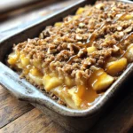 - 2 cups all-purpose flour - 1 cup rolled oats - 1/2 cup brown sugar - 1/2 cup granulated sugar - 1/2 cup unsalted butter, softened - 1 teaspoon cinnamon - 1/2 teaspoon salt - 2 large apples, peeled, cored, and diced - 1 cup caramel sauce (store-bought or homemade) - 1/4 cup chopped walnuts (optional) - 1/4 teaspoon nutmeg To make Caramel Apple Streusel Bars, you need simple ingredients. Start with flour and oats for the base. Brown sugar and granulated sugar give sweetness. Softened butter adds richness and binds everything. Cinnamon and nutmeg bring warm flavors. Salt enhances the taste and balances the sweetness. Use two large apples, peeled, cored, and diced, for a fresh, fruity filling. Caramel sauce is key for that ooey-gooey goodness. You can use store-bought or make your own. If you like nuts, add chopped walnuts for crunch. These ingredients come together to create a treat that's hard to resist. Each bite bursts with flavor and texture. 1. Preheat your oven to 350°F (175°C). Grease a 9x13 inch baking dish. 2. In a large mixing bowl, combine the following dry ingredients: - 2 cups all-purpose flour - 1 cup rolled oats - 1/2 cup brown sugar - 1/2 cup granulated sugar - 1 teaspoon cinnamon - 1/2 teaspoon salt 3. Add 1/2 cup of softened unsalted butter to the dry mix. Mix until it becomes crumbly. This mixture will be both the crust and topping. 4. Press about 3/4 of this crumb mixture into the bottom of the greased baking dish. This forms your crust. 1. In a separate bowl, prepare 2 large apples by peeling, coring, and dicing them. Toss the apples with: - 1/4 teaspoon nutmeg - 1 cup of caramel sauce, using half of it. 2. Ensure the apple pieces are well coated. Distribute the apple mixture evenly over the crust. 1. Drizzle the remaining caramel sauce over the apple mixture. This adds extra sweetness. 2. Sprinkle the remaining crumb topping over the apples. For added crunch, you can include 1/4 cup of chopped walnuts if you like. 3. Bake in the oven for 30-35 minutes. Look for a golden brown top and tender apples. 4. Once baked, remove from the oven and let cool in the dish for about 10 minutes. Transfer to a wire rack to cool completely before slicing into bars. To get the right crumb texture, keep these tips in mind: - Use cold butter. It helps create a flaky texture. - Mix the butter with dry ingredients until crumbly. Your hands work great for this. - Don't overmix. You want chunks of butter for a nice streusel. When cutting the bars, follow these steps for clean slices: - Let the bars cool for at least 10 minutes. - Use a sharp knife for clean cuts. - Wipe the knife with a damp cloth between cuts. This keeps the bars looking neat. For substitutions with apples, you can try: - Pears for a sweeter twist. - Peaches or plums for a fun change. If you want to replace sugar, consider: - Coconut sugar for a healthier option. - Maple syrup for a richer flavor. For gluten-free alternatives, use: - Almond flour or oat flour instead of all-purpose flour. - Check that oats are labeled gluten-free. To make your bars even better, try these pairing ideas: - Serve with vanilla ice cream for great contrast. - Add a dollop of whipped cream for extra creaminess. For drinks that go well, consider: - Hot cider for a cozy vibe. - A cup of coffee for a nice pick-me-up. {{image_2}} You can make these bars even more fun by adding spices. Try mixing in ginger or cloves for a unique twist. These spices will enhance the apple flavor. You can also use different nuts or seeds. Walnuts add a nice crunch, but almonds or sunflower seeds work too. Mix and match to find your favorite combo! If you want vegan options, swap butter for coconut oil or vegan butter. Use maple syrup instead of granulated sugar. This keeps the bars tasty and plant-based. For low-sugar alternatives, use ripe bananas or unsweetened applesauce. These options lower the sugar while keeping the flavor strong. Seasonal fruits can give your bars a new vibe. Try adding pears or cranberries for a fresh flavor. Pears bring a soft sweetness, while cranberries add a tart kick. You can even create holiday-themed adaptations. Add spices like nutmeg or cinnamon, and top with festive sprinkles for a fun look! To keep your Caramel Apple Streusel Bars fresh, store them in an airtight container. Place parchment paper between layers to avoid sticking. They stay good at room temperature for about three days. If you want to keep them longer, refrigerate them for up to a week. Just remember to let them come to room temperature before serving. This keeps the flavors bright and the texture nice. You can freeze these bars if you have leftovers. First, cut them into squares and let them cool completely. Wrap each square tightly in plastic wrap. Then, place them in a freezer-safe bag or container. They’ll last for about three months in the freezer. When you're ready to enjoy them, just take out a piece and let it thaw in the fridge overnight. You can also leave it on the counter for a few hours. To reheat your Caramel Apple Streusel Bars, preheat your oven to 350°F (175°C). Place the bars on a baking sheet. Heat them for about 10 minutes, or until they are warm. If you prefer a microwave, heat them in short bursts of 15 seconds. Just be careful not to overheat them, or they can become tough. Enjoy them warm with a drizzle of caramel sauce for an extra treat! Yes, you can use pre-made caramel sauce. Many stores sell tasty options. Look for a brand that uses simple ingredients. If you want to try homemade, it’s easy! Just melt sugar in a pan until it turns amber. Then add cream and stir. Both options work well in this recipe. To check if the bars are done, look for a golden top. The apples should be soft but not mushy. You can insert a toothpick into the center. If it comes out clean or with a few crumbs, they’re ready. Keep an eye on them, as baking times may vary slightly. Yes, you can make these bars ahead of time. Bake and let them cool completely. Then, cut them into bars and store them. Use an airtight container to keep them fresh. They stay good for up to five days at room temperature. For longer storage, freeze them in a tightly sealed bag. You now have a clear guide to making delicious Caramel Apple Streusel Bars. You’ve learned about the key ingredients, how to prepare them, and tips to make them extra special. Remember, you can mix flavors, swap ingredients, and even change the way you store them. The versatility of this dessert makes it a joy to create. Enjoy sharing these tasty bars with friends and family, or savor them all by yourself. The choices are yours! Happy baking!