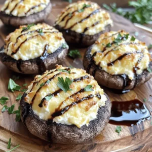 - 12 large portobello mushrooms, stems removed - 1 cup cream cheese, softened - ½ cup shredded mozzarella cheese - ¼ cup grated Parmesan cheese I love using large portobello mushrooms for this dish. They are perfect for stuffing. Their size holds lots of that yummy filling. Cream cheese adds a rich and smooth texture. It blends well with mozzarella and Parmesan. Together, these cheeses create a cheesy treat. - 2 cloves garlic, minced - 1 tablespoon fresh parsley, finely chopped - 1 teaspoon dried oregano - ½ teaspoon red pepper flakes (optional for heat) - Salt and pepper to taste - 1 tablespoon olive oil Seasoning makes all the difference. Garlic adds a nice kick. Fresh parsley gives a bright, herb taste. Oregano adds depth. Red pepper flakes bring heat, but that’s up to you. Don't forget to add salt and pepper to taste. Just a little olive oil brushed on top helps the mushrooms crisp up nicely. To start, I clean the portobello mushrooms. I use a damp cloth to wipe them. This helps remove dirt without water soaking in. Next, I carefully remove the stems. This creates room for the filling. Just be gentle to keep the caps intact. In a mixing bowl, I combine the filling ingredients. I add 1 cup of softened cream cheese. Then, I mix in ½ cup of shredded mozzarella cheese. Next, I add ¼ cup of grated Parmesan cheese. I also put in 2 cloves of minced garlic. Fresh parsley adds flavor, so I toss in 1 tablespoon of finely chopped parsley. I sprinkle in 1 teaspoon of dried oregano and ½ teaspoon of red pepper flakes if I want a bit of heat. Finally, I season with salt and pepper to taste. I mix everything until it’s smooth and well combined. Before cooking, I preheat my air fryer to 350°F (175°C) for about 5 minutes. Once it's ready, I fill each mushroom cap. I use a spoon to pack the cheese mixture in well. I then brush the tops with 1 tablespoon of olive oil. This helps them get crispy. I place the stuffed mushrooms in the air fryer basket without crowding them. I cook them for 10-12 minutes. They are done when they turn golden brown and the cheese bubbles. After cooking, I take them out and let them cool for a minute before serving. To get those stuffed mushrooms crispy, start with proper prep. Clean the mushrooms gently with a damp cloth. Remove the stems carefully. This gives the filling room to fit snugly. Brush the tops with olive oil. This step helps create that nice golden color. When you place them in the air fryer, make sure they are in a single layer. Crowding them can make them steam instead of crisping up. Cook at 350°F for 10-12 minutes. Keep an eye on them, and check for a bubbly cheese topping. That’s when you know they’re perfect! To make your stuffed mushrooms pop, add herbs and spices. Fresh thyme or basil can brighten up the dish. You can also use smoked paprika for a unique twist. Red pepper flakes are great if you like heat. Mix them into the cheese filling for a kick. Don’t forget to taste as you go; this helps you find the right balance of flavors. Once your mushrooms are ready, it's time to serve! They go well with a drizzle of balsamic glaze. This adds a sweet touch to the savory flavors. For sides, try serving them with a fresh salad or crusty bread. These pair nicely and make for a well-rounded meal. Enjoy these delicious cheese treats at your next gathering! {{image_2}} You can use many types of cheese for stuffed mushrooms. Cream cheese is rich and creamy. Mozzarella adds a nice stretch. Parmesan gives a sharp taste. Try goat cheese for a tangy twist. You can even mix in cheddar for a bold flavor. Each cheese brings its own vibe. Feel free to create your own mix! Want a plant-based option? Use cashew cream instead of cream cheese. It’s smooth and creamy. You can also try tofu. Just blend it until smooth. Add nutritional yeast for a cheesy flavor. For the mozzarella, look for vegan cheese. Many brands offer great taste without dairy. This way, everyone can enjoy stuffed mushrooms. You can add more than just cheese to your mushrooms. Chopped spinach works well and adds color. Diced bell peppers give sweetness. You might also try cooked quinoa for a hearty bite. For protein, think about adding crumbled sausage or cooked lentils. These mix-ins make every bite more exciting! After you enjoy your stuffed mushrooms, let them cool down. Cooling is key. Once they are cool, place them in an airtight container. This helps keep them fresh. You can store them in the fridge for up to three days. If you want to keep them longer, consider freezing them. Just wrap each mushroom in plastic wrap and then place them in a freezer bag. This way, they can last up to three months. To reheat your stuffed mushrooms, start by preheating your air fryer to 350°F (175°C). This step is vital for even cooking. Place the mushrooms in the air fryer basket. Make sure they are in a single layer. Cook them for about 5 to 7 minutes. Keep an eye on them. You want them warm and slightly crispy. This method ensures they taste fresh and delicious, just like when you first made them! In this post, we explored making Air Fryer Stuffed Mushrooms. We covered the ingredients like portobello mushrooms and various cheeses. You learned how to prep mushrooms, create a tasty filling, and cook them in an air fryer. I shared tips for achieving perfect texture and flavor, plus variations for cheese and added fillings. Remember to store leftovers properly and reheat them well. Enjoy these stuffed mushrooms at your next meal. They’re not just a snack; they can be a star at your table.