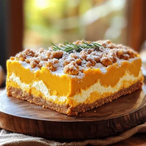 - 1 cup pumpkin puree - 1/2 cup cream cheese, softened - 1/2 cup granulated sugar - 1/4 cup brown sugar, packed - 1/2 cup vegetable oil - 3 large eggs The main ingredients are simple and delightful. Pumpkin puree adds a rich flavor. Cream cheese makes it creamy and smooth. Granulated and brown sugars bring sweetness and depth. Vegetable oil keeps the loaf moist. Eggs help bind everything together. - 2 cups all-purpose flour - 1 teaspoon baking powder - 1 teaspoon baking soda - 1 teaspoon ground cinnamon - 1/2 teaspoon ground nutmeg - 1/4 teaspoon ground ginger - 1/4 teaspoon salt The dry ingredients create the perfect base. All-purpose flour provides structure. Baking powder and baking soda help it rise. Ground cinnamon, nutmeg, and ginger add warmth and spice. A pinch of salt enhances all the flavors. - 1/2 cup walnuts or pecans, chopped (optional) - Additional spices for variation Add-ins can make the loaf unique. Chopped nuts give a nice crunch. You can also add extra spices if you like. Try cardamom or cloves for a twist. These options let you customize your loaf to your taste! 1. Preheating the oven: Start by preheating your oven to 350°F (175°C). This sets the stage for baking. Grease and flour a 9x5 inch loaf pan to keep the loaf from sticking. 2. Mixing the cream cheese and sugars: In a medium bowl, beat together 1/2 cup of softened cream cheese, 1/2 cup of granulated sugar, and 1/4 cup of brown sugar. Mix until it becomes smooth and creamy. This will add richness to your loaf. 3. Combining wet and dry ingredients: In another large bowl, whisk together 2 cups of all-purpose flour, 1 teaspoon of baking powder, 1 teaspoon of baking soda, 1 teaspoon of ground cinnamon, 1/2 teaspoon of ground nutmeg, 1/4 teaspoon of ground ginger, and 1/4 teaspoon of salt. Slowly add this dry mix to the cream cheese mixture. Stir gently until just combined, then fold in 1 cup of pumpkin puree and optional chopped nuts. 1. Layering the batter and cream cheese mixture: Pour half of the batter into the prepared loaf pan. Then, spoon half of your cream cheese mixture on top. 2. Creating the marbling effect: Pour the rest of the batter over the cream cheese. Finish with the remaining cream cheese mixture. Take a knife and gently swirl it through the batter. This will create a beautiful marbled look. 1. Time and temperature settings: Place the loaf in your preheated oven. Bake for 55 to 65 minutes. 2. Checking for doneness: To check if it's done, insert a toothpick into the center. If it comes out clean, your loaf is ready. If not, give it a few more minutes. Enjoy the delightful aroma as it fills your kitchen! Using the right temperature for your ingredients is key. Make sure your cream cheese is soft. Cold cream cheese can create lumps in your batter. Let it sit out for about 30 minutes before mixing. Mixing the batter correctly is also important. Overmixing can make the loaf tough. Mix just until the dry ingredients disappear. A few lumps are okay. This keeps the loaf light and fluffy. Spices can change the flavor of your loaf. Try adding a bit of allspice or clove for a warm kick. You can even mix in some vanilla extract for added sweetness. Nuts can also enhance the taste. Walnuts add a nice crunch, while pecans give a sweeter flavor. Chop them finely so they mix well into the batter. You can even toast the nuts for extra flavor. How you serve the loaf makes a big difference. Slice it and place the pieces on a decorative platter. Dust the top with powdered sugar for a classy look. Garnishing adds a special touch. Use fresh rosemary or cinnamon sticks to decorate the plate. This gives it an autumn feel and makes it look inviting. You can also serve it with a side of whipped cream or maple syrup for extra sweetness. {{image_2}} You can change the flavor of your pumpkin cream cheese loaf. One fun option is to add chocolate chips. The sweet chocolate pairs well with the warm spices. Simply fold in one cup of semi-sweet chocolate chips into the batter before baking. Another exciting idea is to use maple flavoring. Swap half of the granulated sugar for maple syrup. This swap gives the loaf a lovely, rich taste. Just be sure to adjust the flour slightly to keep the right batter consistency. If you need gluten-free options, use a gluten-free flour blend. Make sure the blend has xanthan gum to help with texture. This adjustment will keep your loaf soft and moist. For a vegan version, replace the eggs with flax eggs. Mix one tablespoon of ground flaxseed with three tablespoons of water for each egg. Use a dairy-free cream cheese alternative to keep it vegan-friendly. You can make holiday-themed variations. Add spices like allspice or cloves for a festive touch. You might also try using cranberries or pecans for a seasonal flair. Consider using other squashes, like butternut or acorn squash. Each type brings a unique taste and texture. You can even mix in seasonal fruits like apples or pears for a delightful surprise in every slice. To keep your pumpkin cream cheese streusel loaf fresh, wrap it tightly in plastic wrap. Place it in an airtight container. This method helps keep moisture in. You can store it in the fridge for about 5 days. If you notice it drying out, slice it before refrigerating. This way, you can easily grab a piece when you want a tasty treat. To freeze slices, first let the loaf cool completely. Wrap each slice in plastic wrap or aluminum foil. Place the wrapped slices in a freezer bag. Make sure to remove as much air as possible. This keeps them from getting freezer burn. You can store the slices in the freezer for up to 3 months. When you're ready to enjoy a slice, take it out and thaw it in the fridge overnight. For quicker thawing, place it at room temperature for about 1-2 hours. To reheat, use the oven to keep the loaf moist. Preheat the oven to 350°F (175°C). Wrap the loaf in aluminum foil and heat for 10-15 minutes. This will warm it up without drying it out. You can also microwave individual slices. Place a damp paper towel over the slice and heat for 15-20 seconds. Serve with a drizzle of cream cheese frosting or a sprinkle of powdered sugar for extra delight after storage. How to tell when the loaf is done baking? You can check the loaf by inserting a toothpick into the center. If it comes out clean, the loaf is ready. If there is wet batter, bake it for a few more minutes. Can I use fresh pumpkin instead of puree? Yes, you can use fresh pumpkin. Just cook it until soft, then mash it. Make sure to drain any excess moisture for the best results. What can I substitute for cream cheese? You can use Greek yogurt or mascarpone cheese as a cream cheese substitute. These will keep the texture creamy and delicious. My loaf didn’t rise; what went wrong? If the loaf didn’t rise, the baking powder or baking soda may be old. Check their expiration dates. Also, ensure you mixed the batter well without overmixing. How can I fix a dry loaf? To fix a dry loaf, you can add a bit more oil or a splash of milk to the batter next time. You can also cover the loaf while baking to keep moisture in. What beverages go well with pumpkin cream cheese loaf? This loaf pairs well with coffee, tea, or even spiced cider. The warm flavors complement the loaf nicely. Is this loaf suitable for breakfast or dessert? This loaf is perfect for both! Enjoy it as a sweet breakfast treat or a dessert after dinner. This guide covered everything you need to make a delicious pumpkin cream cheese loaf. We looked at ingredients, step-by-step instructions, helpful tips, and variations. Whether you want to spice it up or store leftovers, these insights will help you enjoy your creation. Baking is fun and rewarding. With this loaf, you’ll impress friends and family. Use your creativity and enjoy the process. Your tasty treat awaits!