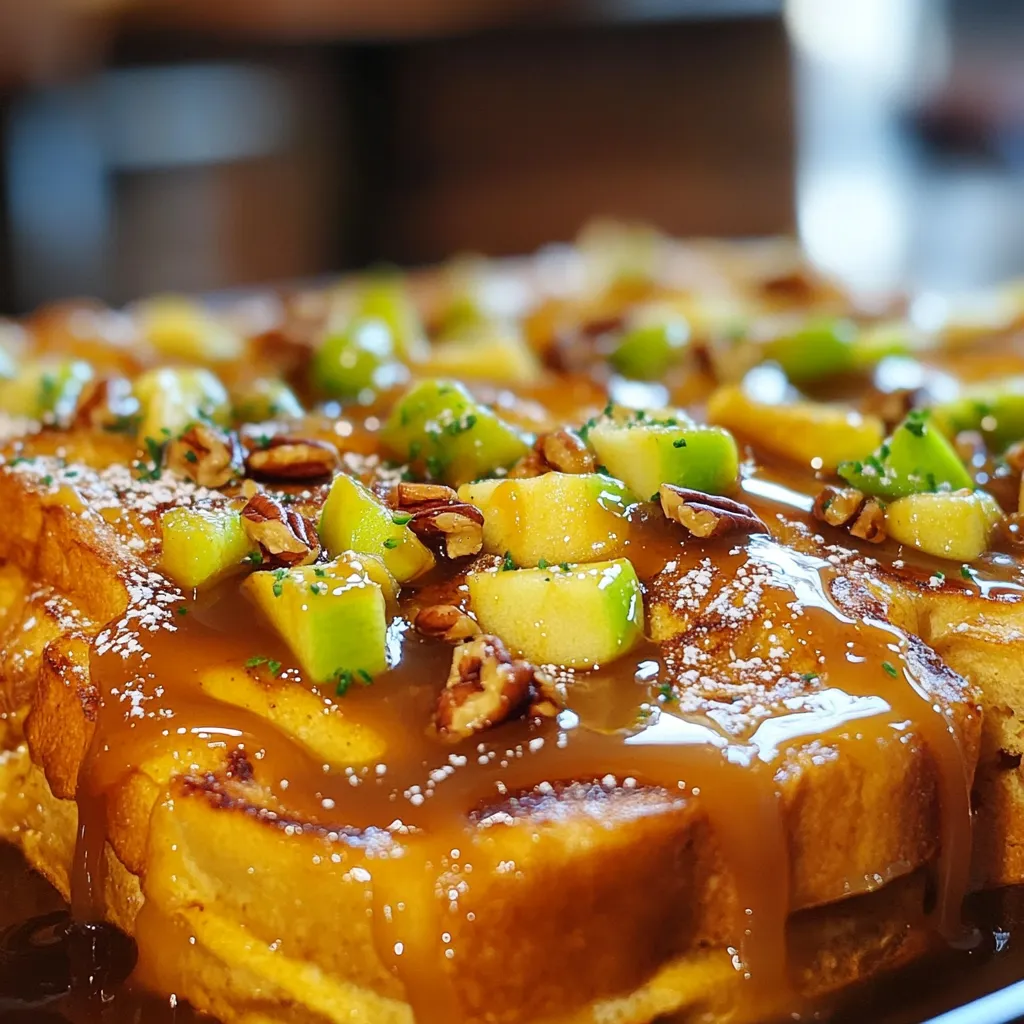 Caramel Apple French Toast Bake Tasty Breakfast Delight