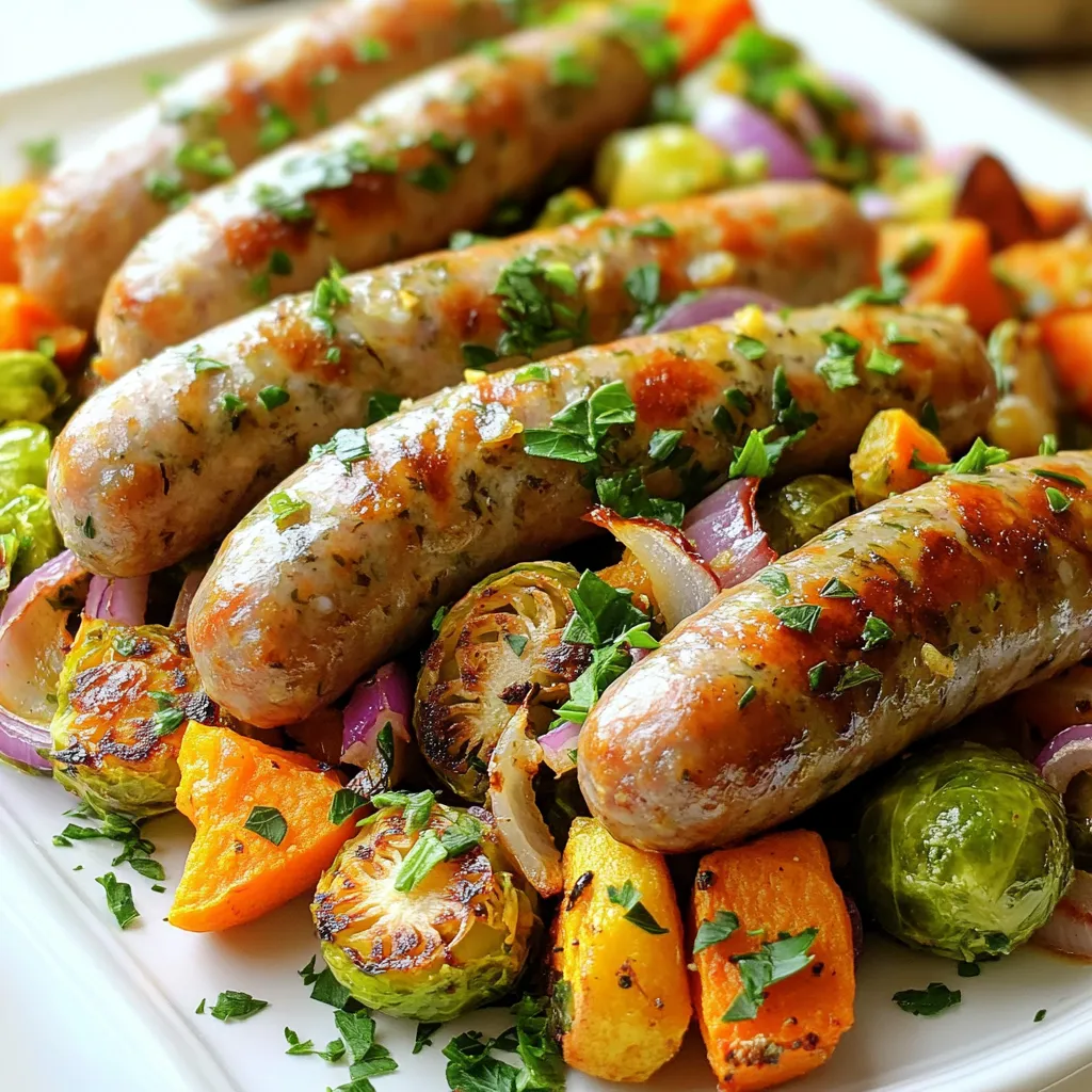Sheet Pan Roasted Sausage Fall Veggies Delight