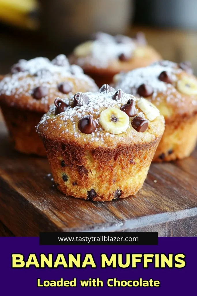 Satisfy your sweet cravings with these delightful Chocolate Chip Banana Bliss Muffins! Made with ripe bananas, rich chocolate chips, and optional walnuts, these muffins are a perfect treat for breakfast or a snack. They're easy to whip up and will fill your kitchen with mouthwatering aromas. Ready to indulge? Click through to discover the full recipe and create a batch of these yummy muffins today!