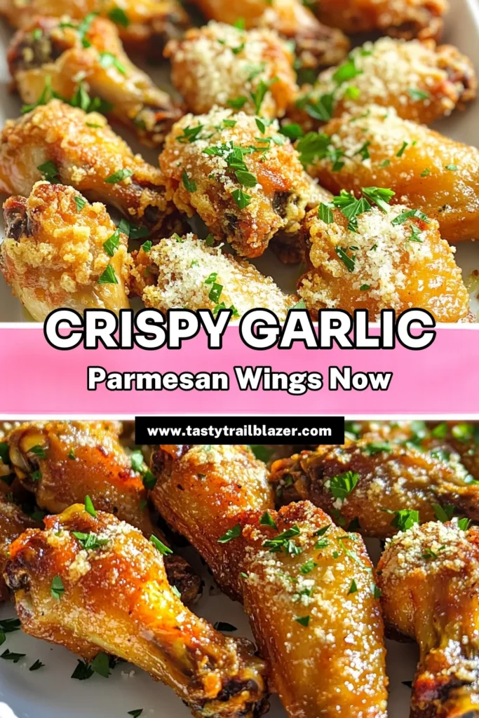 Indulge in delicious Air Fryer Garlic Parmesan Wings with this easy recipe! Perfectly crispy and bursting with flavor, these wings are coated in savory garlic and topped with cheesy goodness. In just 40 minutes, you can delight your friends and family with this crowd-pleasing dish. Click through for the full recipe and make your next gathering a hit! #AirFryerRecipes #ChickenWings #EasyRecipes #GarlicParmesanWings