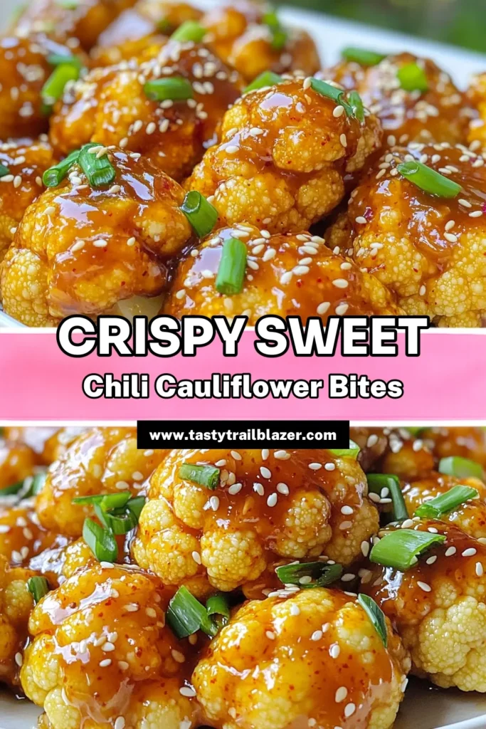 Discover the deliciousness of Air Fryer Sweet Chili Cauliflower with this easy recipe! Enjoy crispy, flavorful cauliflower florets tossed in sweet chili sauce and spices, perfect as a snack or side dish. Get ready to impress your family and friends with this healthy twist on a classic flavor! Click through for the full recipe and tips on how to make it perfectly every time. Try it today! #AirFryerRecipes #Cauliflower #HealthySnacks #SweetChili