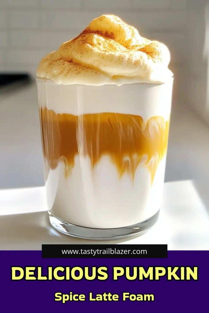 Indulge in the cozy flavors of fall with this delicious Pumpkin Spice Cream Cold Foam Latte recipe! With a perfect blend of pumpkin puree, maple syrup, and creamy foam, each sip is a delightful treat. Learn how to craft this refreshing drink at home in just 10 minutes. Grab your ingredients and click through for the full recipe to elevate your coffee game! #PumpkinSpiceLatte #FallDrinks #CoffeeRecipes #HomemadeCoffee