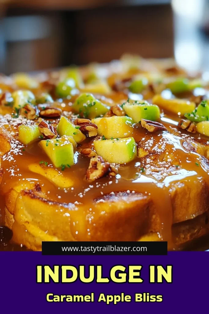 Indulge in a delicious Caramel Apple French Toast Bake that will wow your brunch guests! This easy recipe combines the sweetness of caramel and apples with fluffy challah bread, creating the perfect comforting dish. Perfect for any occasion, it's ready in just over an hour! Ready to impress? Click through for the full recipe and tips to elevate your breakfast game! #FrenchToast #BrunchRecipes #CaramelApple #BakingIdeas