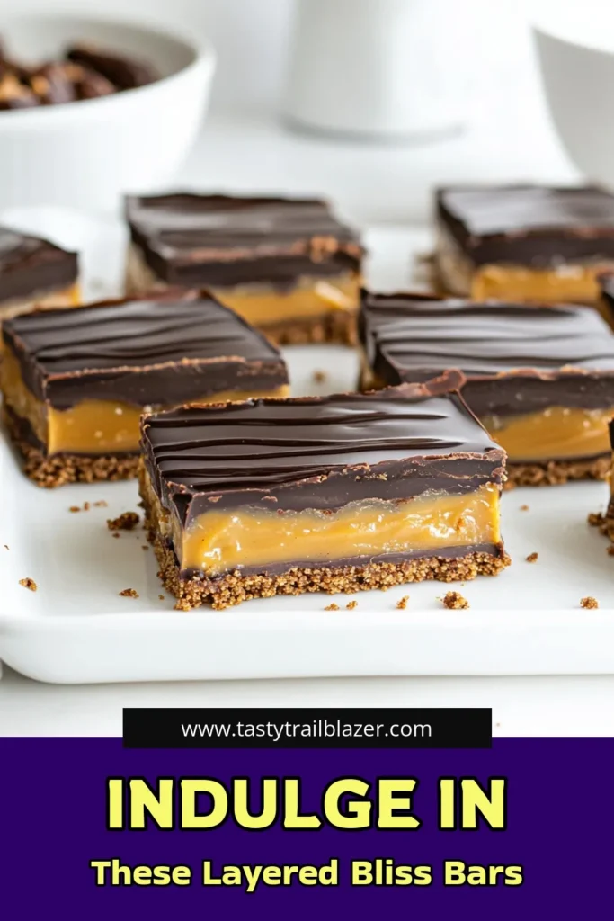 Indulge in these irresistible Chocolate Caramel Slice Bars that are simple to make and utterly delicious! With layers of crushed biscuits, creamy caramel made from dates and peanut butter, and a rich chocolate topping, these bars are perfect for any occasion. Ready in just 20 minutes (plus chilling time), they’re a sweet treat everyone will love! Click to discover the full recipe and satisfy your cravings today! #ChocolateBars #HealthyDesserts #NoBakeTreats #CaramelDelight
