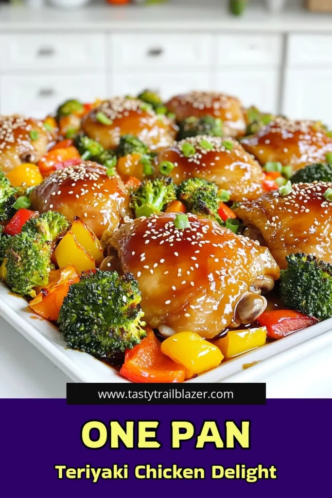 Looking for a delicious and easy weeknight meal? Try this Sheet-Pan Teriyaki Chicken with Roasted Veggies recipe! This one-pan wonder features juicy chicken thighs paired with vibrant veggies, all drizzled in a savory teriyaki sauce. Perfect for busy nights, this dish is not only flavorful but also quick to prepare. Click through to explore this mouthwatering recipe and bring a taste of the tropics to your dinner table! #TeriyakiChicken #SheetPanDinner #HealthyRecipes #EasyCooking