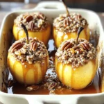 - 4 medium-sized apples, cored - 1/2 cup brown sugar, packed - 1/4 cup rolled oats - 1 teaspoon ground cinnamon - 1/4 teaspoon nutmeg - 1/4 cup chopped pecans or walnuts - 1/4 cup unsalted butter, melted - 1/4 cup raisins or dried cranberries - 1/2 cup apple juice or water You can add chopped nuts like pecans or walnuts. They give a nice crunch. Dried fruits like raisins or cranberries add sweet flavor too. Feel free to skip these if you prefer a simpler taste. For the best results, I suggest using Honeycrisp or Granny Smith apples. Honeycrisp apples have a sweet and tart flavor. Granny Smith apples are crisp and tart, perfect for baking. Both types hold their shape well and make a great treat. First, choose your apples. I love using Honeycrisp or Granny Smith for this dish. They hold their shape well and have a nice balance of sweet and tart. Start by coring the apples. You want to remove the center but keep the skin intact. This helps the apples stay firm while they bake. Place the cored apples upright in a baking dish. Make sure they fit snugly in the dish. In a medium bowl, combine the brown sugar, rolled oats, ground cinnamon, and nutmeg. Mix well. If you like, add chopped pecans or walnuts for crunch. This filling brings a great texture and flavor. You can also toss in raisins or dried cranberries for a sweet kick. Once mixed, spoon the filling into each apple. Press down a bit to fill them nicely. Now, it's time to bake! Drizzle melted butter over each filled apple. This adds flavor and helps the filling caramelize. Next, pour apple juice or water into the bottom of the dish. This keeps the apples moist and helps them cook evenly. Cover the dish with aluminum foil. Bake in a preheated oven at 350°F (175°C) for 25 minutes. After that, remove the foil and bake for another 15-20 minutes. Look for tender apples and a bubbly filling. Once done, let them cool for a few minutes before serving. Enjoy the warm, sweet aroma filling your kitchen! To get the best brown sugar baked apples, watch the time. Bake them for 25 minutes covered. After that, remove the foil. Bake for another 15 to 20 minutes. You want them soft and juicy. The filling should bubble and turn golden. If you like them firmer, check them early. If you want them softer, add a few more minutes. These warm apples make a great dessert. Serve them with vanilla ice cream or whipped cream. You can also drizzle the caramel sauce from the dish over the top. For a fun twist, try serving them with yogurt. The creamy texture pairs well with the sweet apples. You can also sprinkle some extra nuts or cinnamon on top for a nice crunch. Want to mix it up? Try adding some dried fruits like cranberries or raisins. They add nice texture and sweetness. You can also swap out the nuts. Use almonds or skip them for a nut-free treat. For a spicy kick, add more cinnamon or a pinch of ginger. These simple changes can make each batch special. {{image_2}} To make a nut-free version, simply leave out the nuts. Your baked apples will still taste great without them. Focus on the filling with brown sugar, oats, and spices. The apples will still be sweet and soft. For a vegan twist, swap the butter for coconut oil or a plant-based butter. Use maple syrup instead of brown sugar if you prefer. This keeps the treat tasty and plant-based. Check the raisins or dried cranberries to ensure they are vegan too. You can add other flavors to the filling. Try mixing in vanilla extract or maple syrup for extra sweetness. Chopped dried fruit like apricots or figs can bring new tastes. You could also add some lemon zest for a fresh twist. Each add-in will give your baked apples a unique flavor! Store leftover baked apples in an airtight container. Keep them in the fridge for up to three days. To enjoy, just take them out when you crave a sweet snack. The apples will remain tasty, but they may lose some crispness. To freeze baked apples, let them cool completely first. Place them in a freezer-safe container or bag. They can last up to three months in the freezer. When you’re ready to eat, thaw them in the fridge overnight. Reheat your baked apples in the oven for the best results. Preheat the oven to 350°F (175°C). Place the apples in a baking dish and cover them with foil. Heat for about 10-15 minutes. You can also use a microwave. Heat them in short bursts, checking every 30 seconds, until warm. Enjoy them warm for the best taste! Yes, you can use different apples. Honeycrisp and Granny Smith are best. However, you may try Fuji or Braeburn apples. Each type gives a unique taste and texture. Just make sure they are firm and crisp. Baked apples last for about 3 to 5 days in the fridge. Keep them in an airtight container. If you notice any off smells, it’s best to toss them. You can prepare the apples ahead of time. Fill them with the brown sugar mixture. Cover them and refrigerate until you’re ready to bake. They can stay fresh for one day before baking. Serve baked apples with vanilla ice cream or whipped cream. You could also add a drizzle of caramel sauce. Chopped nuts or a sprinkle of cinnamon on top can enhance flavor and texture. You learned about making delicious baked apples from ingredient choices to baking steps. We covered tips to perfect your dish and ways to store it. Remember, you can also try variations like vegan or nut-free options. Baked apples are not just tasty; they’re fun to make! Explore different flavors to make each batch unique. Enjoy your baking and share this treat with others!