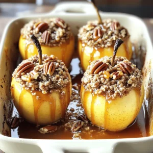 - 4 medium-sized apples, cored - 1/2 cup brown sugar, packed - 1/4 cup rolled oats - 1 teaspoon ground cinnamon - 1/4 teaspoon nutmeg - 1/4 cup chopped pecans or walnuts - 1/4 cup unsalted butter, melted - 1/4 cup raisins or dried cranberries - 1/2 cup apple juice or water You can add chopped nuts like pecans or walnuts. They give a nice crunch. Dried fruits like raisins or cranberries add sweet flavor too. Feel free to skip these if you prefer a simpler taste. For the best results, I suggest using Honeycrisp or Granny Smith apples. Honeycrisp apples have a sweet and tart flavor. Granny Smith apples are crisp and tart, perfect for baking. Both types hold their shape well and make a great treat. First, choose your apples. I love using Honeycrisp or Granny Smith for this dish. They hold their shape well and have a nice balance of sweet and tart. Start by coring the apples. You want to remove the center but keep the skin intact. This helps the apples stay firm while they bake. Place the cored apples upright in a baking dish. Make sure they fit snugly in the dish. In a medium bowl, combine the brown sugar, rolled oats, ground cinnamon, and nutmeg. Mix well. If you like, add chopped pecans or walnuts for crunch. This filling brings a great texture and flavor. You can also toss in raisins or dried cranberries for a sweet kick. Once mixed, spoon the filling into each apple. Press down a bit to fill them nicely. Now, it's time to bake! Drizzle melted butter over each filled apple. This adds flavor and helps the filling caramelize. Next, pour apple juice or water into the bottom of the dish. This keeps the apples moist and helps them cook evenly. Cover the dish with aluminum foil. Bake in a preheated oven at 350°F (175°C) for 25 minutes. After that, remove the foil and bake for another 15-20 minutes. Look for tender apples and a bubbly filling. Once done, let them cool for a few minutes before serving. Enjoy the warm, sweet aroma filling your kitchen! To get the best brown sugar baked apples, watch the time. Bake them for 25 minutes covered. After that, remove the foil. Bake for another 15 to 20 minutes. You want them soft and juicy. The filling should bubble and turn golden. If you like them firmer, check them early. If you want them softer, add a few more minutes. These warm apples make a great dessert. Serve them with vanilla ice cream or whipped cream. You can also drizzle the caramel sauce from the dish over the top. For a fun twist, try serving them with yogurt. The creamy texture pairs well with the sweet apples. You can also sprinkle some extra nuts or cinnamon on top for a nice crunch. Want to mix it up? Try adding some dried fruits like cranberries or raisins. They add nice texture and sweetness. You can also swap out the nuts. Use almonds or skip them for a nut-free treat. For a spicy kick, add more cinnamon or a pinch of ginger. These simple changes can make each batch special. {{image_2}} To make a nut-free version, simply leave out the nuts. Your baked apples will still taste great without them. Focus on the filling with brown sugar, oats, and spices. The apples will still be sweet and soft. For a vegan twist, swap the butter for coconut oil or a plant-based butter. Use maple syrup instead of brown sugar if you prefer. This keeps the treat tasty and plant-based. Check the raisins or dried cranberries to ensure they are vegan too. You can add other flavors to the filling. Try mixing in vanilla extract or maple syrup for extra sweetness. Chopped dried fruit like apricots or figs can bring new tastes. You could also add some lemon zest for a fresh twist. Each add-in will give your baked apples a unique flavor! Store leftover baked apples in an airtight container. Keep them in the fridge for up to three days. To enjoy, just take them out when you crave a sweet snack. The apples will remain tasty, but they may lose some crispness. To freeze baked apples, let them cool completely first. Place them in a freezer-safe container or bag. They can last up to three months in the freezer. When you’re ready to eat, thaw them in the fridge overnight. Reheat your baked apples in the oven for the best results. Preheat the oven to 350°F (175°C). Place the apples in a baking dish and cover them with foil. Heat for about 10-15 minutes. You can also use a microwave. Heat them in short bursts, checking every 30 seconds, until warm. Enjoy them warm for the best taste! Yes, you can use different apples. Honeycrisp and Granny Smith are best. However, you may try Fuji or Braeburn apples. Each type gives a unique taste and texture. Just make sure they are firm and crisp. Baked apples last for about 3 to 5 days in the fridge. Keep them in an airtight container. If you notice any off smells, it’s best to toss them. You can prepare the apples ahead of time. Fill them with the brown sugar mixture. Cover them and refrigerate until you’re ready to bake. They can stay fresh for one day before baking. Serve baked apples with vanilla ice cream or whipped cream. You could also add a drizzle of caramel sauce. Chopped nuts or a sprinkle of cinnamon on top can enhance flavor and texture. You learned about making delicious baked apples from ingredient choices to baking steps. We covered tips to perfect your dish and ways to store it. Remember, you can also try variations like vegan or nut-free options. Baked apples are not just tasty; they’re fun to make! Explore different flavors to make each batch unique. Enjoy your baking and share this treat with others!
