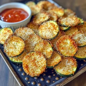 To make tasty air fryer zucchini chips, you will need: - 2 medium zucchinis, sliced into thin rounds - 1 cup breadcrumbs (panko for extra crunch) - 1/2 cup grated Parmesan cheese - 1 teaspoon garlic powder - 1 teaspoon onion powder - 1 teaspoon paprika - Salt and pepper to taste - 1 large egg, beaten - Olive oil spray If you don’t have panko, use regular breadcrumbs. They will still taste great. For a dairy-free option, try nutritional yeast instead of Parmesan. You can skip the egg and use a flax egg if you want a vegan version. This is made by mixing 1 tablespoon of ground flaxseed with 2.5 tablespoons of water. Let it sit for a few minutes to thicken. Fresh zucchini is key for this recipe. Look for firm zucchinis with smooth skin. They should not have soft spots or blemishes. Fresh zucchini holds moisture well, which helps create that perfect crunch. If your zucchini is older, it may be watery and less tasty. Always choose the freshest veggies for the best flavor and texture. Start by gathering all your ingredients. You need two medium zucchinis, breadcrumbs, grated Parmesan, and spices. I use panko breadcrumbs for extra crunch. Preheat your air fryer to 400°F (200°C) for about five minutes. This step helps the chips cook evenly. Wash the zucchinis well and slice them into thin rounds. Aim for about 1/4 inch thick. Thinner slices will crisp up nicely. In a shallow bowl, mix together the breadcrumbs, grated Parmesan, garlic powder, onion powder, paprika, salt, and pepper. This blend adds great flavor to the chips. In another bowl, whisk the beaten egg until it looks frothy. Dip each zucchini slice into the egg. Let the excess egg drip off. Then, coat the slice in the breadcrumb mixture. Press lightly to ensure it sticks well. Repeat this for all the slices. This process gives the chips a nice, crispy coat. Arrange the coated zucchini chips in a single layer in the air fryer basket. Make sure they do not overlap. This helps them cook evenly. Lightly spray the chips with olive oil. This step is key for achieving that golden brown color. Air fry the chips for 10 to 12 minutes. Halfway through, shake the basket gently to promote even cooking. Watch them closely as cooking times may vary. Once they turn crispy and golden, remove them from the air fryer. Let them cool slightly before serving. Enjoy your tasty, crunchy zucchini chips! To get your zucchini chips super crispy, try these tips: - Use Panko Breadcrumbs: They are lighter and create a crunchier texture than regular breadcrumbs. - Spray with Olive Oil: A light spray helps the chips brown well without being greasy. - Don’t Overcrowd: Place the zucchini in a single layer. This helps hot air move around each slice, making them crisp. - Adjust Cooking Time: Keep an eye on them. If they need more time, add a minute or two. Here are some common mistakes that can ruin your zucchini chips: - Cutting Zucchini Too Thick: Thin slices cook better and crisp up nicely. Aim for about 1/8 inch thick. - Skipping the Egg Wash: This step helps the breadcrumbs stick. Don’t skip it! - Not Preheating the Air Fryer: Preheating ensures even cooking. Always preheat for the best results. - Using Wet Zucchini: Pat them dry before coating. Excess moisture can lead to soggy chips. Serving these zucchini chips can be fun and creative: - With Dips: Try marinara sauce, ranch dressing, or a creamy garlic dip. They add flavor! - On a Platter: Arrange them nicely for a party. A colorful presentation makes them more appealing. - As a Side Dish: Serve alongside burgers or grilled chicken for a crunchy contrast. - Garnished: Sprinkle fresh herbs like parsley or basil on top for added color and taste. {{image_2}} You can change the flavor of your zucchini chips in many ways. Try adding spices like Cajun seasoning for a kick. Italian herbs like oregano and basil can give a fresh taste. For a smoky flavor, use smoked paprika instead of regular paprika. You can even mix in some ranch seasoning for a fun twist. The options are endless, so feel free to get creative! Dips can make your zucchini chips even better. Marinara sauce is a classic choice, but you can also try ranch dressing or hummus. A garlic aioli adds a nice touch too. If you want something spicy, use sriracha mixed with yogurt. Each dip brings a new flavor, making snacking more fun. Don't limit yourself to just zucchini! You can make chips from carrots, sweet potatoes, or beets. Simply slice them thin, coat with the same mixture, and air fry. Each vegetable offers a unique taste and texture. Mixing different veggies can create a colorful and tasty snack platter. Enjoy exploring new combinations! To store your leftover zucchini chips, let them cool first. Place them in an airtight container. This keeps them fresh. You can store them in the fridge for up to three days. Avoid stacking chips to keep them from getting soggy. If you want to keep them crispy, you can place a paper towel in the container. This will absorb any moisture. When you want to enjoy your leftover chips, reheating is key. Preheat your air fryer to 350°F (175°C). Spread the chips evenly in the basket. Heat them for about 3 to 5 minutes. This will help them regain their crunch. You can also use an oven. Place them on a baking sheet and heat at 350°F (175°C). Check them often to avoid burning. You can freeze zucchini chips, but they may lose some crunch. To freeze, let the chips cool completely. Spread them in a single layer on a baking sheet. Freeze until solid, then transfer them to a freezer-safe bag. This way, they won’t stick together. Use them within three months for the best taste. When ready to eat, reheat them in the air fryer for a quick snack. Air fryer zucchini chips stay fresh for about 2 to 3 days. Store them in an airtight container. You can keep them at room temperature or in the fridge. Just note that they may lose some crunch over time. For the best taste, try to eat them the same day you make them. Yes, you can use regular breadcrumbs. They will work fine, but panko gives a better crunch. Panko is lighter and flakier. It creates a crispier texture that I really love. If you want a great bite, stick with panko. If your zucchini chips aren’t crispy, check a few things. First, make sure your slices are thin. Thin slices help them cook evenly. Second, don’t overcrowd the air fryer basket. Give them space to crisp up. Lastly, try adding a bit more olive oil spray. This can help them get that nice crunch. This blog post covered all parts of making tasty air fryer zucchini chips. We discussed key ingredients, the importance of fresh zucchini, and simple steps for cooking. I shared useful tips for extra crispiness and common mistakes to avoid. You also learned some fun variations and how to store your leftovers well. In the end, making these chips is easy and rewarding. Enjoy your crunchy snack, and feel free to try new twists!