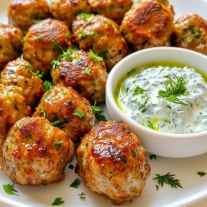 I love using ground turkey for its light flavor and health benefits. It keeps the meatballs tender. You can also try ground chicken or lean beef if you want. Each protein brings a unique taste. Just remember to cook them until they reach 165°F for safety. Fresh vegetables and herbs make these meatballs shine. You need: - 1/2 cup breadcrumbs - 1/4 cup grated Parmesan cheese - 1/4 cup finely chopped fresh parsley - 1/4 cup finely chopped red onion - 2 cloves garlic, minced - 1 teaspoon dried oregano - 1/2 teaspoon salt - 1/4 teaspoon black pepper - 1 large egg These ingredients add flavor and moisture. The parsley gives a fresh taste, while the onion adds sweetness. Garlic and oregano bring a nice aroma. Tzatziki is the perfect cool dip for these meatballs. Here's what you need: - 1 cup Greek yogurt - 1/2 cucumber, grated and excess moisture squeezed out - 1 clove garlic, minced - 1 tablespoon olive oil - 1 tablespoon white vinegar - 1 tablespoon chopped fresh dill - Salt and pepper to taste The Greek yogurt makes it creamy. The cucumber adds crunch and freshness. Garlic and dill give it a nice kick. This sauce pairs perfectly with the meatballs. {{ingredient_image_1}} Start by gathering all your ingredients. In a large bowl, mix together: - 1 lb ground turkey - 1/2 cup breadcrumbs - 1/4 cup grated Parmesan cheese - 1/4 cup finely chopped fresh parsley - 1/4 cup finely chopped red onion - 2 cloves garlic, minced - 1 teaspoon dried oregano - 1/2 teaspoon salt - 1/4 teaspoon black pepper - 1 large egg Use your hands to combine everything. Make sure it is mixed well, but don’t overwork it. This keeps the meatballs tender. Next, heat a large skillet over medium heat. Add 1 tablespoon of olive oil. With wet hands, shape your mixture into 1.5-inch meatballs. Place them gently into the skillet. Cook for about 5-7 minutes on each side. You want them to be golden brown and reach an internal temperature of 165°F. Keep an eye on them. You can move them around to ensure even cooking. Once done, remove them and let them drain on a paper towel. This helps absorb extra oil. While the meatballs cook, prepare the tzatziki. In a mixing bowl, combine: - 1 cup Greek yogurt - 1/2 cucumber, grated and excess moisture squeezed out - 1 clove garlic, minced - 1 tablespoon olive oil - 1 tablespoon white vinegar - 1 tablespoon chopped fresh dill - Salt and pepper to taste Mix until smooth and well combined. Taste and adjust the salt and pepper if needed. Now, you have delicious Greek turkey meatballs ready to enjoy with your fresh tzatziki! To keep meatballs juicy, use ground turkey with some fat. Look for a blend that is 85% lean. This helps add moisture. Adding grated onion and garlic also adds flavor and helps with moisture. Don’t overmix the meatball mixture. Mix until just combined. Form the meatballs gently. Wet hands help shape them without sticking. Cook them right away for the best texture. For a tastier tzatziki, use full-fat Greek yogurt. This gives it a rich, creamy texture. Squeeze out extra moisture from the cucumber to avoid a watery sauce. Fresh dill adds a nice touch. You can also add a splash of lemon juice for brightness. Taste the tzatziki as you mix. Adjust the salt and pepper to your liking. A little garlic goes a long way, so use it wisely. You can fry, bake, or grill meatballs. Frying gives a nice crust. Heat olive oil in a skillet over medium heat. Cook each meatball for about 5-7 minutes until golden brown. Baked meatballs are healthier. Preheat your oven to 400°F. Place them on a baking sheet and cook for 20 minutes. Grilling adds a smoky flavor. Just be sure to keep an eye on them. No matter the method, ensure they reach an internal temp of 165°F. Pro Tips Keep it Moist: To ensure your turkey meatballs remain juicy, avoid overmixing the ingredients and consider adding a tablespoon of milk to the mixture. Use Fresh Herbs: For the best flavor, use fresh parsley and dill instead of dried. Fresh herbs enhance the taste and aroma of the meatballs and tzatziki. Control the Heat: When frying the meatballs, keep the heat at medium to prevent burning while ensuring they cook through evenly. Adjust as needed. Let the Tzatziki Chill: For the best flavor, refrigerate the tzatziki for at least 30 minutes before serving. This allows the flavors to meld beautifully. {{image_2}} To spice things up, add some heat to your turkey meatballs. You can mix in a teaspoon of red pepper flakes or cayenne pepper. This will give your meatballs a nice kick. You can also serve them with a sriracha sauce or a spicy tzatziki. This variation is great for those who love bold flavors. If you want a meatless version, use chickpeas instead of turkey. Start with one can of drained and rinsed chickpeas. Mash them well and mix in breadcrumbs, herbs, and spices like in the original recipe. This chickpea version is still packed with flavor and protein. It’s a tasty option for vegetarians or anyone wanting to try something new. You can serve the meatballs in many ways. Try them in pita bread with fresh veggies. This makes a great sandwich. You can also serve them on a bed of rice or quinoa for a hearty meal. For a lighter option, enjoy them on a salad with tzatziki on top. Each serving style adds a new twist to this classic dish. To keep your leftover Greek turkey meatballs fresh, place them in an airtight container. Make sure they cool down first. This helps them stay moist. Label the container with the date. Store them in the fridge for up to three days. If you want them to last longer, consider freezing them. You can freeze meatballs for later use. First, let them cool completely. Then, arrange them in a single layer on a baking sheet. Freeze them for about two hours. Once frozen, transfer the meatballs to a freezer-safe bag. This helps avoid sticking. For tzatziki, place it in a separate airtight container. It can last in the freezer for up to one month. To reheat the meatballs, you can use the oven or microwave. If using the oven, preheat it to 350°F. Place the meatballs on a baking sheet and heat for about 15 minutes. If using a microwave, place them in a microwave-safe dish. Heat for 1-2 minutes, checking often. For the tzatziki, simply take it out of the fridge. Stir it well before serving. Enjoy the flavors again! Yes, you can make Greek turkey meatballs ahead of time. Prepare the meatballs and store them in the fridge. You can also freeze them for later. Just make sure they cool down first. Before serving, cook them in a skillet or oven. This saves time and keeps dinner easy. You can serve Greek turkey meatballs with many tasty sides. Here are some ideas: - Pita bread - Sliced cucumbers - Cherry tomatoes - Greek salad - Rice or quinoa These pair well and add color to your plate. You can also add extra tzatziki for a fun twist. Leftover Greek turkey meatballs last about 3 to 4 days in the fridge. Store them in an airtight container. Make sure to keep the tzatziki separate if you have leftovers. This keeps everything fresh and tasty. If you want to keep them longer, consider freezing them. Just thaw and reheat when you're ready to enjoy! Greek turkey meatballs are a tasty and healthy option for meals. We explored key ingredients, from ground turkey to fresh herbs. You learned to prepare the meatball mixture and tzatziki sauce in simple steps. I shared tips to keep meatballs moist and enhance tzatziki flavor. You can also try fun variations, like spicy meatballs or chickpea options. For storage, I offered advice on keeping leftovers fresh. Overall, these meatballs bring flavor and health to your table. Enjoy making them for yourself and your family!