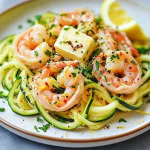 Garlic Butter Shrimp Zoodles Quick and Tasty Meal