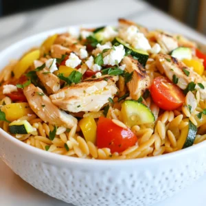 Mediterranean Chicken Orzo Flavorful One-Pan Meal