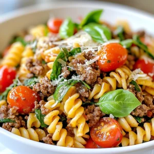 Garlic Beef Pasta Skillet Quick and Tasty Meal