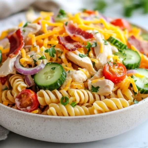 Club Sandwich Pasta Salad Flavorful and Fresh Meal