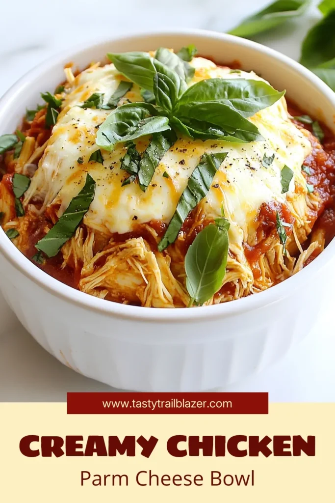 Discover the ultimate Chicken Parm Bowl with this easy Chicken Parmesan recipe! Packed with protein, this Cottage Cheese Bowl is perfect for a healthy chicken dinner. With shredded chicken, creamy cottage cheese, and savory marinara, it’s a delicious way to enjoy high protein meals without sacrificing flavor. Try this nutritious twist today and elevate your dinner game! Don’t forget to save this recipe! #HealthyEats #CottageCheeseRecipes #HighProteinMeals #EasyDinnerIdeas