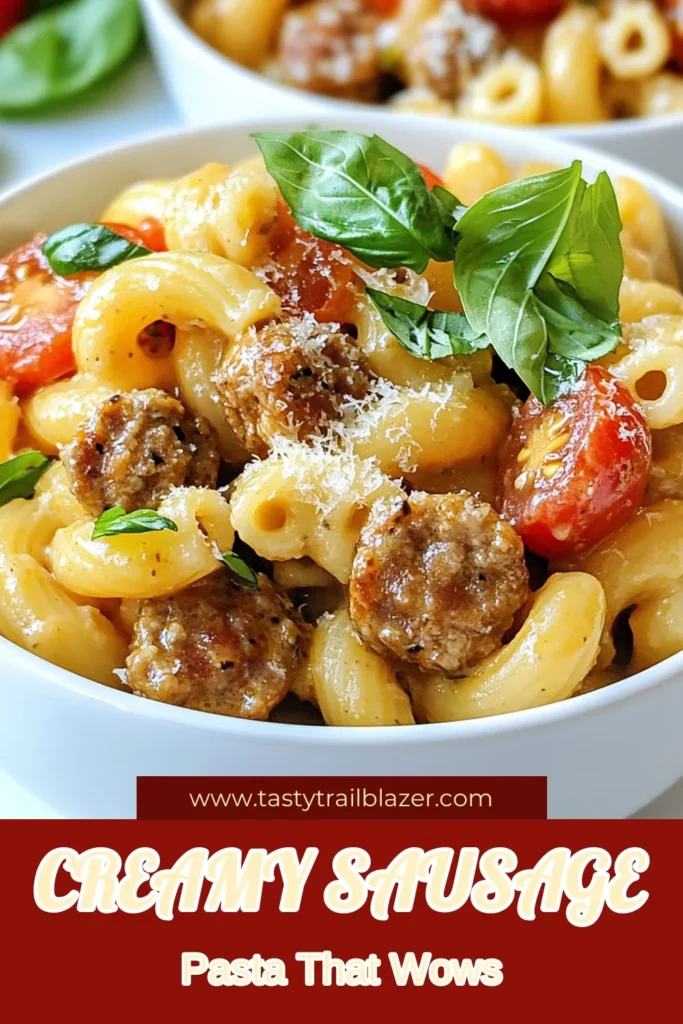 Discover the ultimate comfort food with this Creamy Ditalini Sausage Pasta recipe! Featuring flavorful Italian sausage, this creamy pasta with sausage is sure to impress. It's an easy ditalini pasta recipe that combines al dente pasta, savory herbs, and rich cream for an unforgettable Italian sausage pasta dish. Perfect for weeknight dinners or special occasions, this Marry Me pasta recipe will have everyone asking for seconds. Save the recipe now! #PastaRecipes #SausagePasta #CreamyPasta #EasyDinnerIdeas