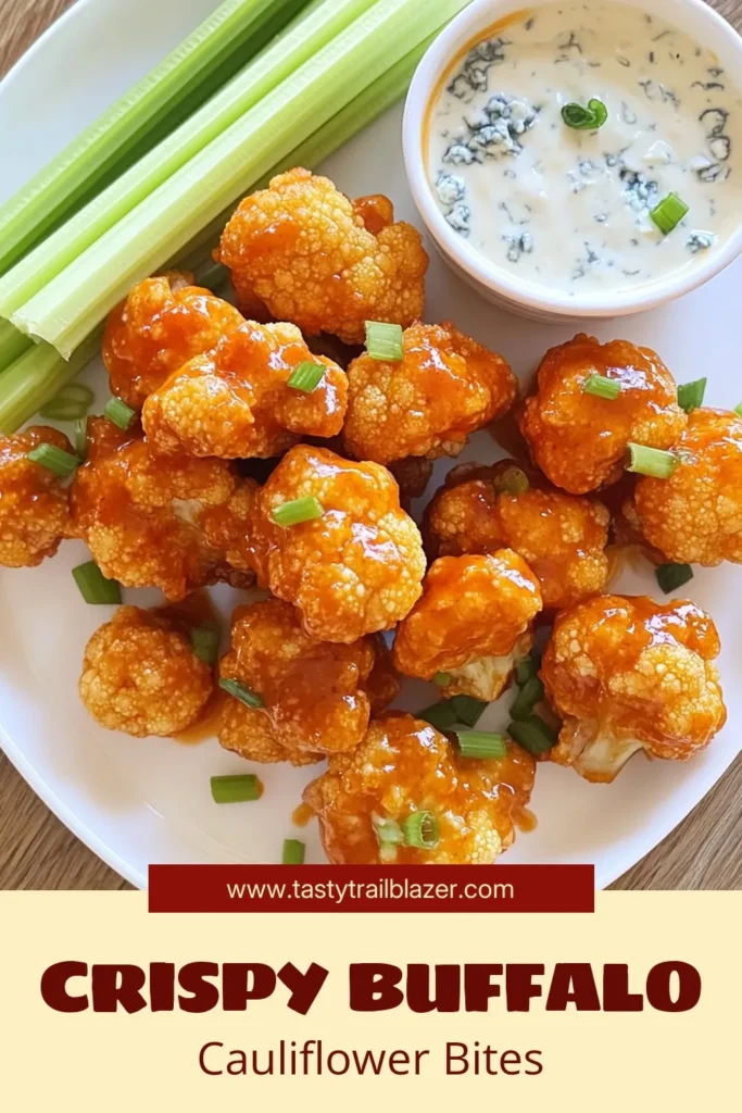 Looking for a delicious twist on a classic snack? Try these Buffalo Cauliflower Bites! This Vegan Buffalo Cauliflower recipe is a spicy cauliflower delight that makes for a perfect healthy snack idea. Oven-baked to golden perfection, these bites are easy to make and packed with flavor. Serve them with celery sticks and your favorite dip for an irresistible treat. Save this spicy cauliflower recipe and elevate your snack game! #BuffaloCauliflowerBites #HealthySnackIdeas #VeganBuffaloCauliflower #SpicyCauliflowerRecipe