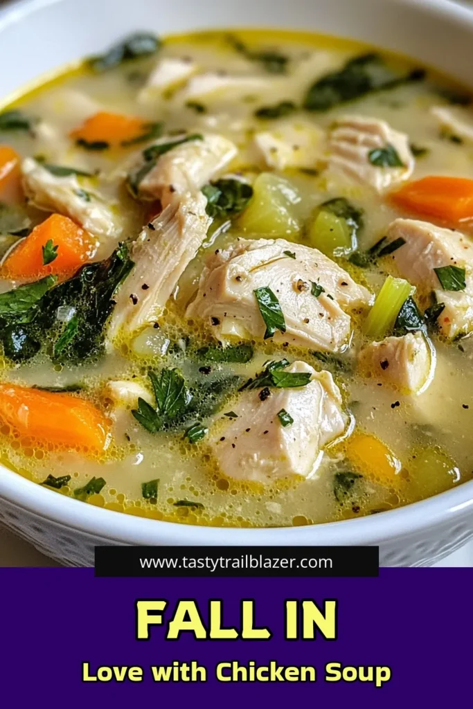 Warm up with this delightful Marry Me Chicken Soup! This easy chicken soup recipe combines creamy goodness with tender chicken, creating the ultimate cozy chicken soup for any occasion. With savory spices and fresh veggies, it's a quick meal that will impress everyone. Ready to fall in love with flavor? Try this creamy chicken soup recipe today! Don't forget to save and share for later! #MarryMeChickenSoup #ChickenSoupRecipe #CozyChickenSoup #EasyChickenSoup