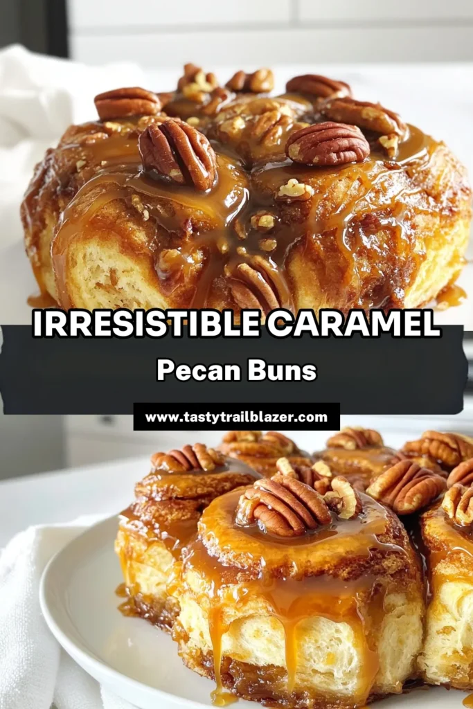 Indulge in the heavenly taste of Caramel Pecan Sticky Buns! This easy recipe guides you through creating soft, gooey rolls topped with luscious caramel and crunchy pecans. Perfect for breakfast or a sweet treat, you'll love the delightful aroma that fills your kitchen. Ready to bake something special? Click through to explore the full recipe and enjoy this mouthwatering experience. #StickyBuns #CaramelPecan #BakingRecipes #SweetTreats
