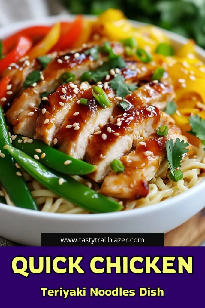 Discover how to make delicious Chicken Teriyaki Noodles that your whole family will love! This easy teriyaki chicken recipe features tender egg noodles with chicken, vibrant vegetables, and a quick stir-fry method, all tossed in homemade teriyaki sauce. Perfect for a weeknight dinner in just 30 minutes! Save this recipe for a tasty meal tonight! #ChickenTeriyakiNoodles #EasyRecipe #StirFry #HomemadeSauce