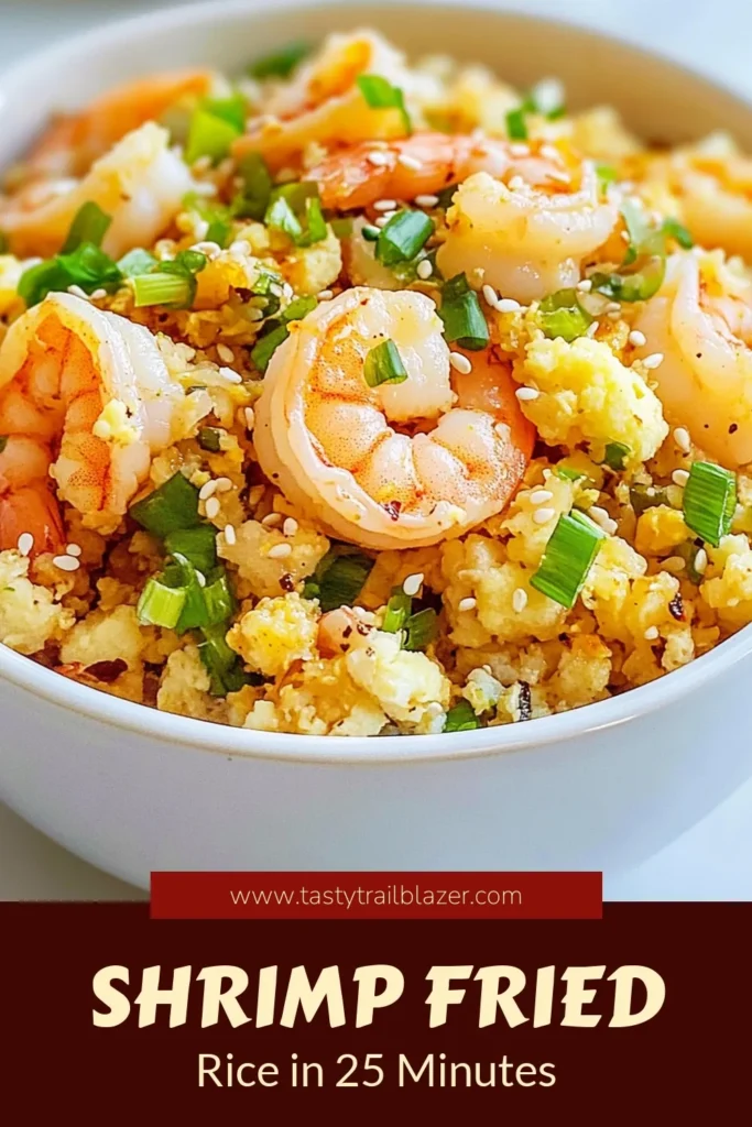 Elevate your dinner with this scrumptious cauliflower shrimp fried rice! This healthy shrimp recipe is gluten-free and low-carb, making it perfect for anyone craving an easy shrimp stir-fry. Packed with veggies and flavorful shrimp, it's a delightful twist on traditional fried rice. Try this easy recipe today for a quick weeknight meal! Save and share your culinary adventure! #CauliflowerShrimpFriedRice #HealthyShrimpRecipes #GlutenFreeFriedRice #LowCarbRecipes