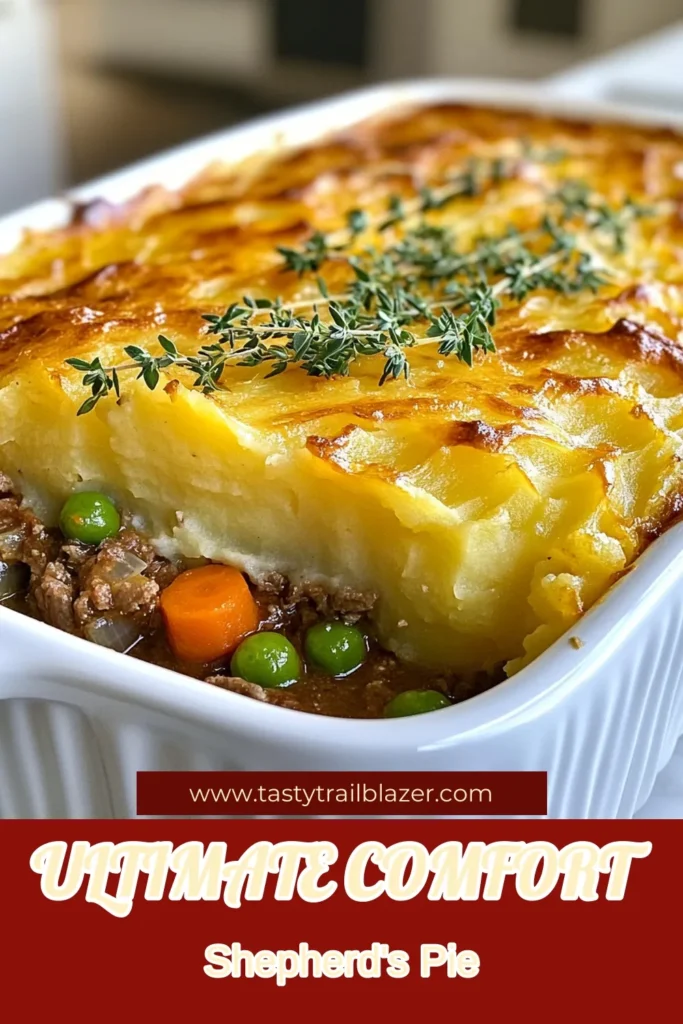 Discover the ultimate comfort food with this easy Shepherd's pie recipe! This homemade Shepherd's pie features hearty lamb, fresh veggies, and creamy mashed potatoes, creating a delicious meal perfect for family dinners. Say goodbye to complicated recipes and enjoy a simple yet satisfying dish. Ready to impress your loved ones? Try this classic hearty lamb dish today! #ShepherdsPie #ComfortFood #EasyDinner #HomemadeRecipes