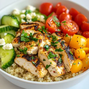 Lemon Herb Quinoa Chicken Bowl Tasty Meal Idea