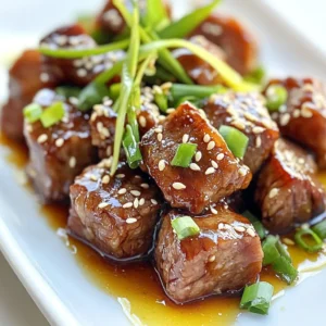 Sweet and Sticky Steak Bites Flavorful Dinner Delight