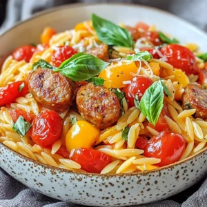 Chicken Sausage Orzo Skillet Flavorful One-Pan Meal