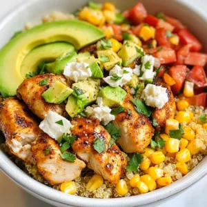 Flavor-Packed Street Corn Chicken Bowl Delightful Meal