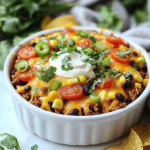 Ground Turkey Taco Casserole Savory Comfort Dish