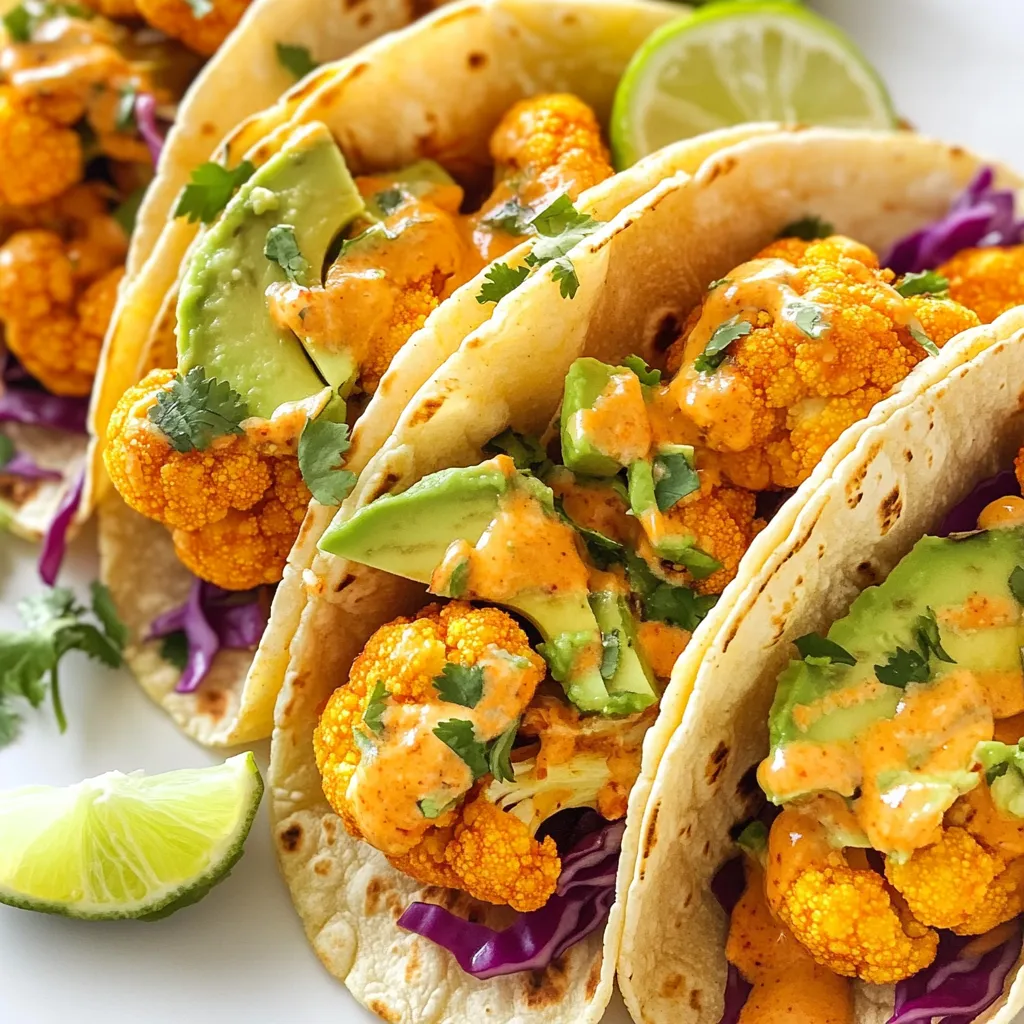 Buffalo Cauliflower Tacos Flavorful and Simple Meal