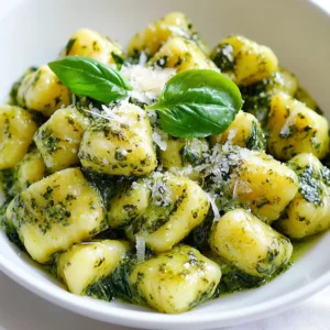 Creamy Pesto Spinach Gnocchi Flavorful Delight Recipe