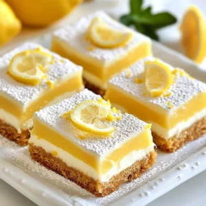 Greek Yogurt Lemon Bars Refreshing Dessert Recipe