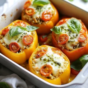 Pesto Chicken Stuffed Peppers Flavorful and Easy Meal
