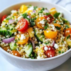 Lemon Herb Couscous Salad Fresh and Flavorful Delight