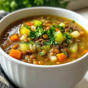 Classic Lentil Soup Simple and Hearty Dish