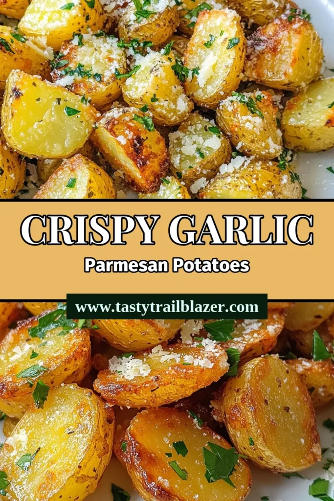 Discover the deliciousness of Garlic Parmesan Air Fryer Potatoes, a must-try in your collection of easy potato recipes! These crispy garlic potatoes are coated in olive oil, garlic, and Italian seasoning, then topped with Parmesan for a flavorful finish. Perfect for a quick side dish, these Parmesan roasted baby potatoes will impress everyone. Click to see the easy recipe and make them today! #AirFryerRecipes #CrispyPotatoes #EasyRecipes #PotatoLovers