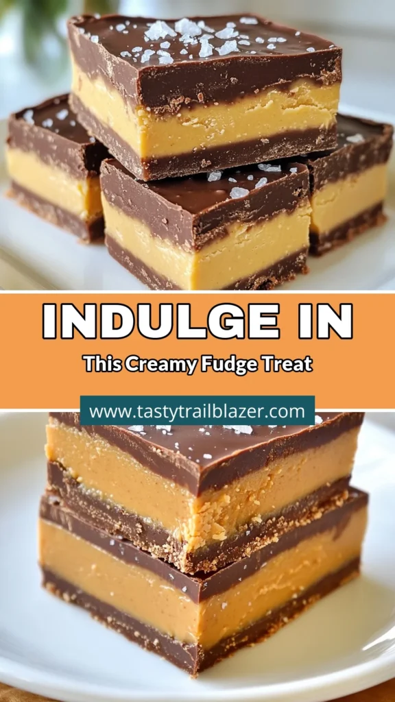 Indulge in this easy fudge recipe for creamy chocolate peanut butter fudge that’s perfect for any occasion! With just a few simple ingredients, including creamy peanut butter and cocoa powder, you can whip up delicious no-bake chocolate fudge in no time. These peanut butter treats are sure to satisfy your sweet tooth. Try it today! Save this recipe for your next dessert craving! #ChocolatePeanutButterFudge #EasyFudgeRecipe #CreamyFudgeDessert #NoBakeChocolateFudge