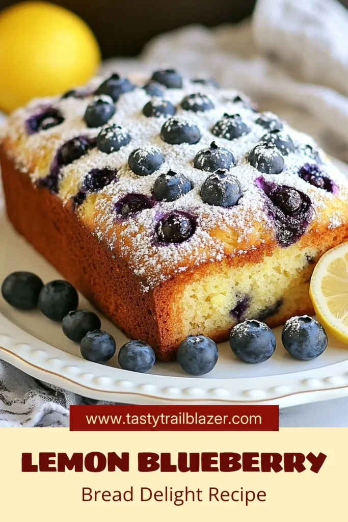 Discover the delight of Blueberry Lemon Yogurt Bread, a perfect blend of fresh blueberries and zesty lemon! This easy Lemon Blueberry Loaf, made with a Greek yogurt bread recipe, guarantees a moist blueberry bread you’ll love. Whether you’re a baking newbie or a pro, this homemade yogurt bread recipe is simple and rewarding. Try it today and elevate your breakfast or snack time! Save this recipe for later! #BlueberryLemonYogurtBread #EasyLemonBlueberryLoaf #MoistBlueberryBread #HomemadeYogurtBreadRecipe