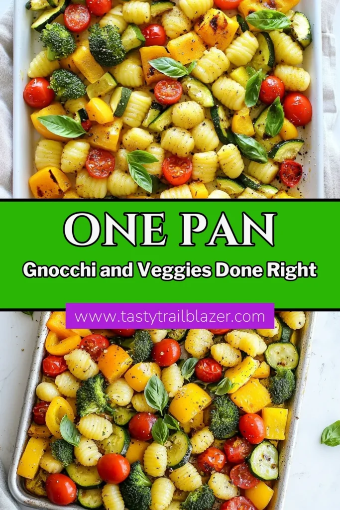 Discover the ultimate Sheet Pan Gnocchi Primavera recipe that combines vibrant roasted vegetables and golden, crispy gnocchi for an easy, one-pan Italian dinner. This delicious Gnocchi Primavera recipe is perfect for busy weeknights, delivering amazing flavors with minimal cleanup. Try it out and enjoy a healthy, satisfying meal the whole family will love. Save this Easy Gnocchi Dinner for your next meal plan! #SheetPanGnocchi #GnocchiPrimavera #RoastedVegetableGnocchi #EasyDinnerIdeas