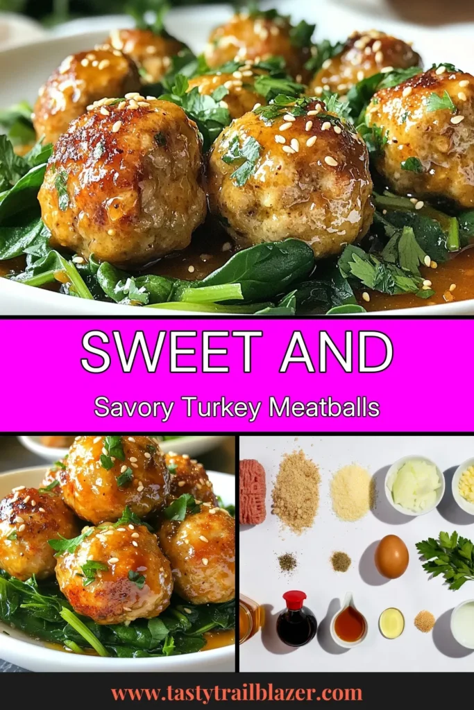 Discover how to make delicious honey garlic turkey meatballs, an easy turkey meatball recipe that's perfect for a healthy dinner! These baked meatballs with honey sauce are packed with flavor and made with ground turkey for a nutritious twist. Ideal for meal prep or a weeknight meal, this recipe will delight your family. Try it today and enjoy a tasty, healthy meal! Save this recipe for your next cooking adventure! #HealthyRecipes #TurkeyMeatballs #EasyMeals #DinnerIdeas