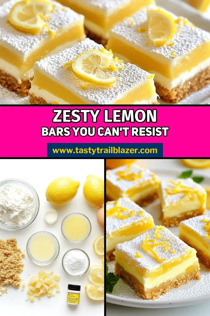 Indulge in these delicious Greek yogurt lemon bars for a refreshing zesty lemon dessert! This easy lemon bar recipe combines creamy Greek yogurt with fresh lemon juice for a perfectly balanced treat. Enjoy healthy lemon bars that satisfy your sweet tooth without guilt. Try this must-have Greek yogurt recipe today and impress your guests! Save this recipe for later and share your creations! #GreekYogurtRecipes #HealthyLemonBars #ZestyLemonDessert #EasyLemonBars