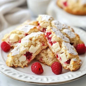 Raspberry White Chocolate Scones Freshly Baked Delight