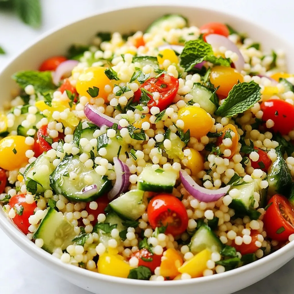 Lemon Herb Couscous Salad Fresh and Flavorful Dish